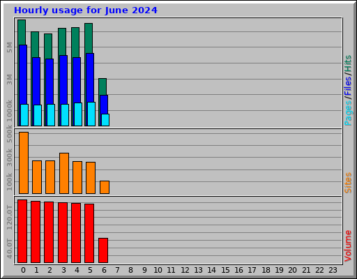 Hourly usage for June 2024