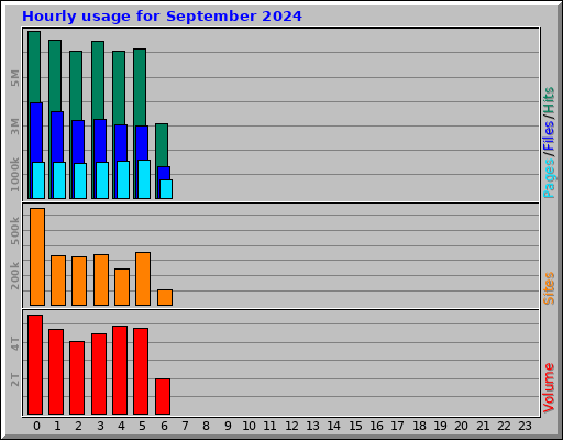 Hourly usage for September 2024